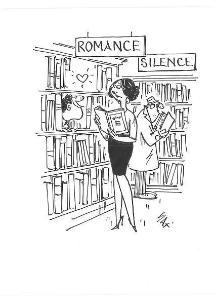 Romance for book lovers. Library. Usually paying little or no attention to political correctness