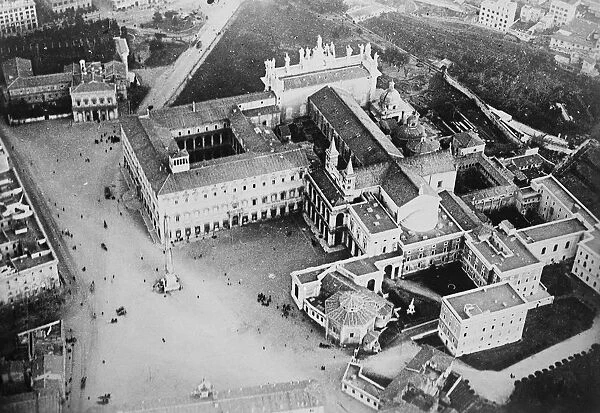 Rome from the air. View of the church of St John Lateran. 7 May 1923