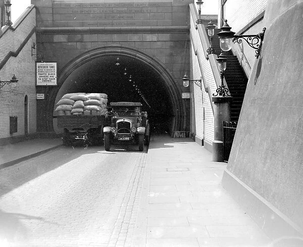 Rotherhithe Tunnel entrance in Kent. 1933