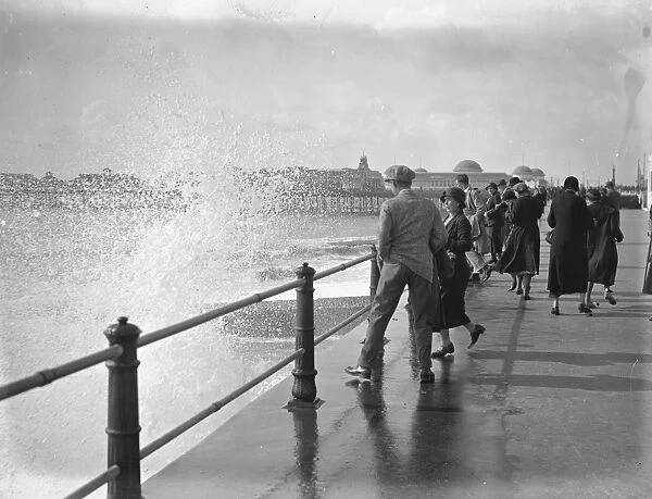 Rough Seas at Hastings 5 October 1934