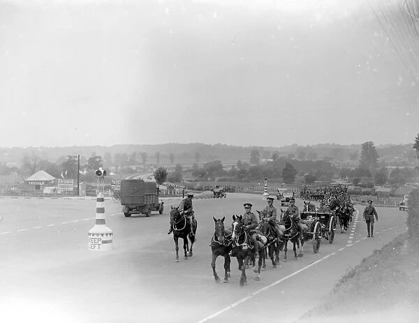 Royal Army Route March at Sidcup, Kent. 1934