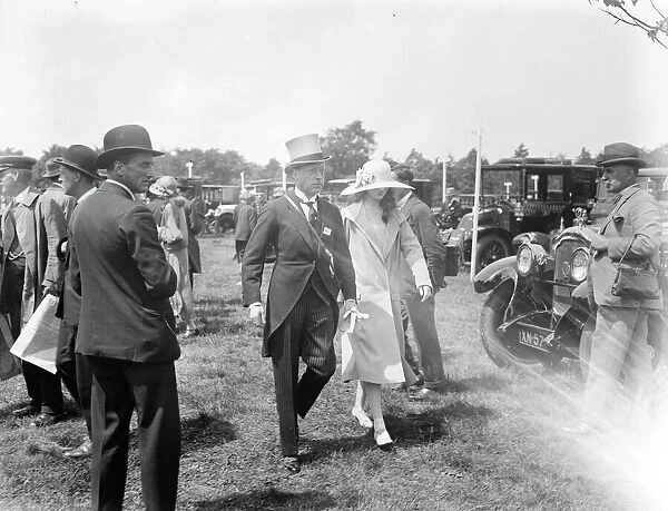 Royal Ascot Lord Furness and daughter 18 June 1924