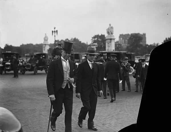 Royal Garden party at Buckingham Palace. Mr J H Thomas arriving. 25 July 1929