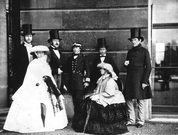 Royal Group left to right Count of Flanders, Princess Alice, Prince Albert, Duke of Oporto