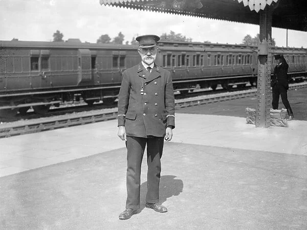 The Royal Guard. Mr T. Willie, Guard on the Great Western Railway for 38 years