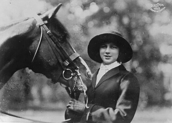 Royal Pantomine Artiste Princess Iieana of Romania who is an intrepid horsewoman