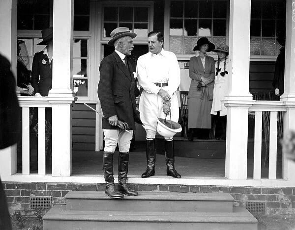 Royal Polo. Admiral Lord Beatty at the Polo Match at Hurlingham. 14 July 1920