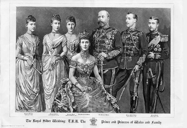 The Royal Silver Wedding of Prince and princess of Wales and family 1888 Princess Victoria