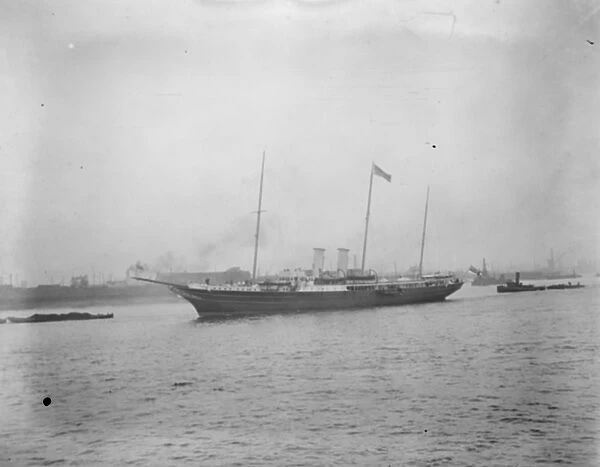 The Royal Yacht Alexandra at Woolwich, London. 11 October 1919
