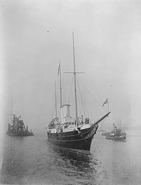The Royal Yacht Alexandra at Woolwich, London. 11 October 1919