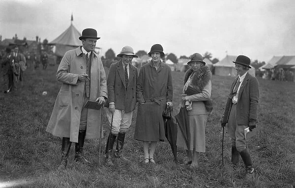 Rutland County Show at Oakham. Mr Hilton Green, ( Master of Foxhounds ), Miss Anne Wilson