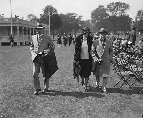 Seen at the Ranelagh mounted sports - Sir Patrick Ford ( left ) 1928