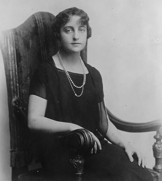 Senorita Carmen Primo de Rivera, the daughter of the Spanish Dictator. 26 May 1927