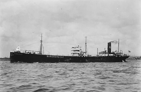 The ship that saved the Atlantic flyers. The Dutch tanker, Barendrecht, which