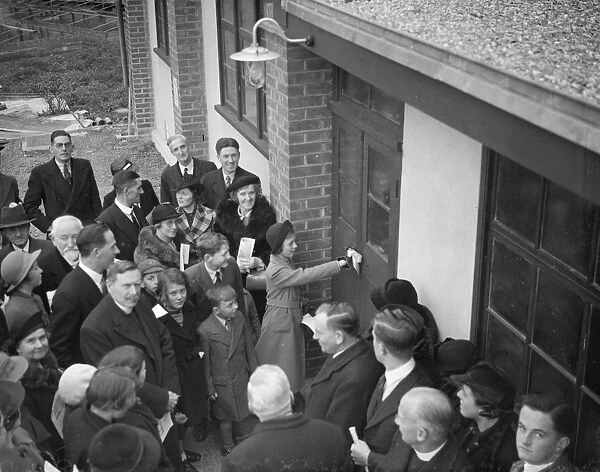 The Sidcup Baptist Hall opening in Kent. 9 April 1938