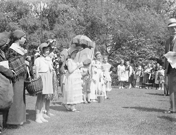 Sidcup fete in Kent. The fancy dress parade. 1939