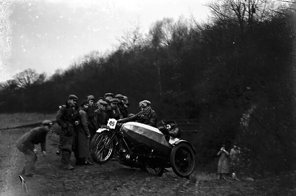 Sidcup motor cycle club trail. 1935