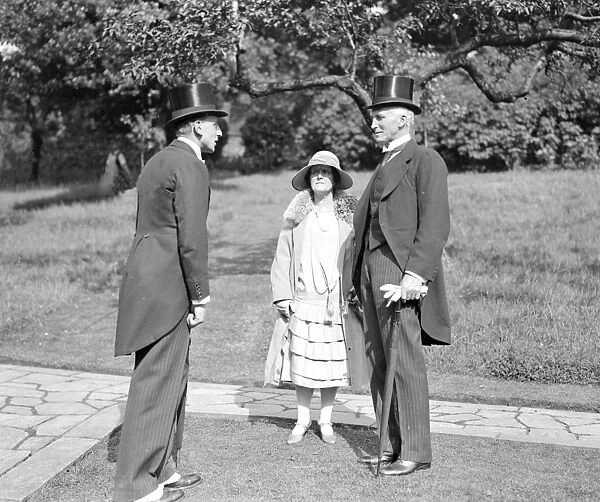 Sir Arthur and Lady Crosfields Garden Party at West Hill, Highgate. Sir John and Lady Simon