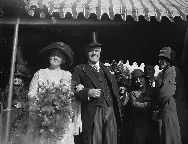 Sir John Collie weds Lady Arrol. A marriage between Sir John Collie CMG, MD, and Lady Arrol