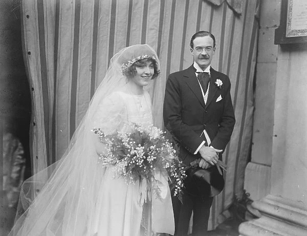 Sir Timothy Eden Weds Miss Edith Prendergast was married at St Georges, Hanover