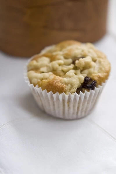 Small currant muffin topped with grated apple credit: Marie-Louise Avery  /  thePictureKitchen