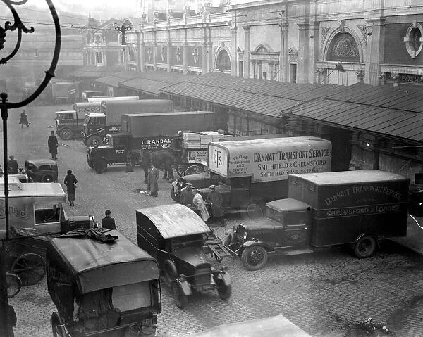 Smithfield market. general view. 3 February 1936
