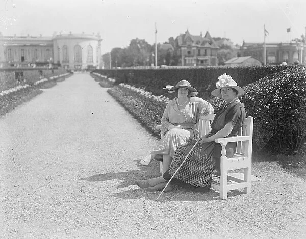Society at Deauville. Viscountess Lady Torrington ( right ) and Mr Phyllis Douglas