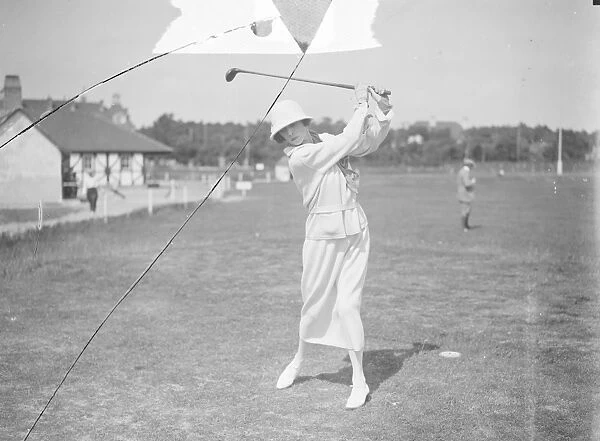 Society on the golf links at Le Touquet in northern France Lady Esme Gordon Lennox