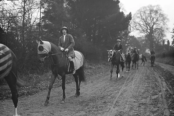 Society Lady as racehorse trainer. Miss Wilmot the right hand man of Sir Robert