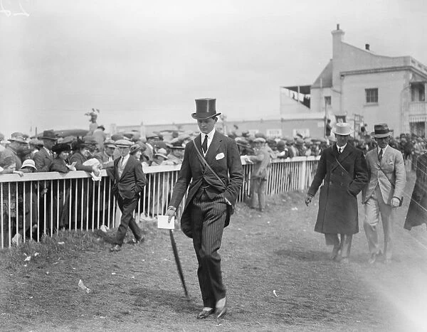 Society at the Oaks. The Marquess of Blandford. 8 June 1923