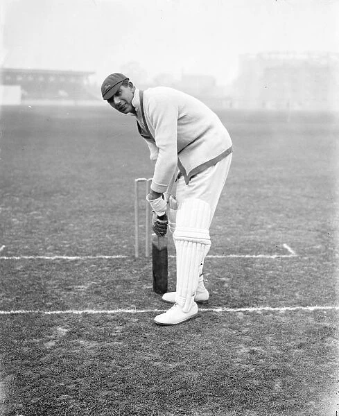 South African cricketers practice at the Kennington Oval, London Manfred John Susskind