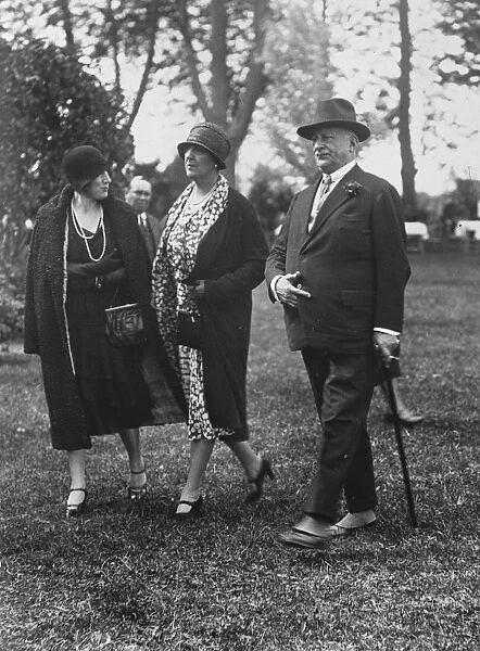 The Spanish Ascot. General Primo de Rivera with his fiancee, Senorita Nini Castellanos