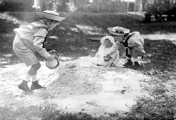 Spanish Royal Children, at play The Infantes Louis-Alphonse and Joseph-Eugene playing