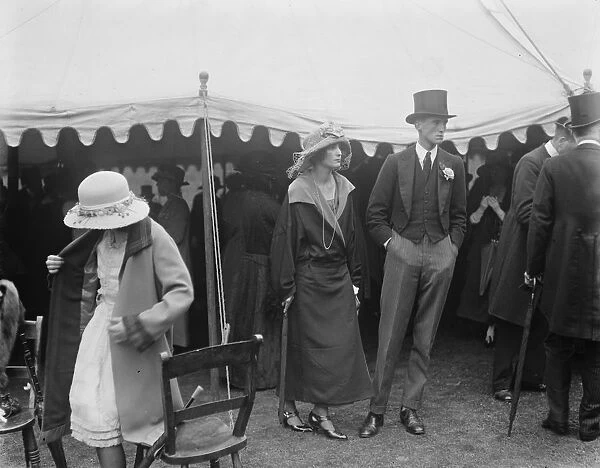 Speech Day at Harrow School. Lady Mary Thynne with her brother Viscount Weymouth