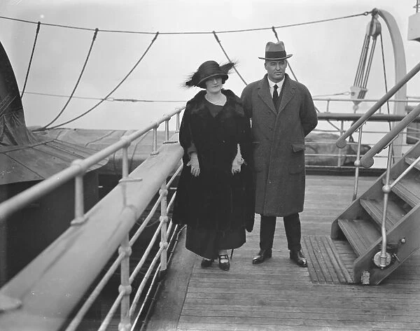 On the SS Berengaria Mr Theodore, Premier of Queensland, Mrs Theodore 23 February