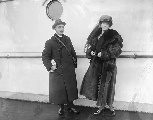 The SS Imperator arrives at Southampton Winifred Graham and her Husband Mr Theodore