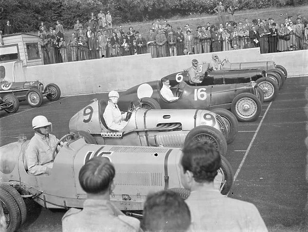 The start of a race at Crystal Palace, London. 1 July 1939