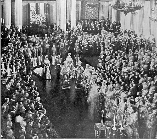 The State opening of the Douma, in the Winter Palace, Russia. May 1906