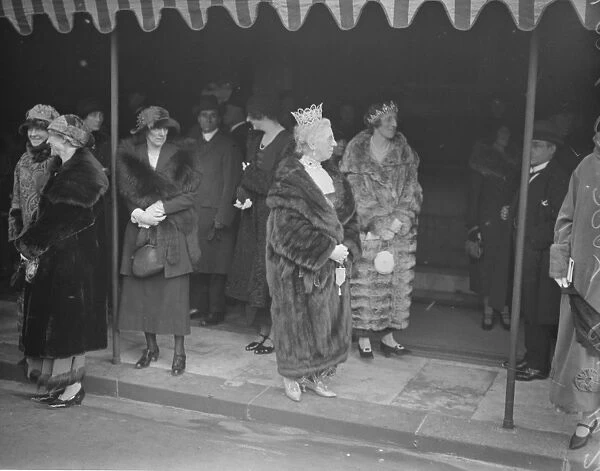 State opening of Parliament. Lady Cowdray. 15 January 1924