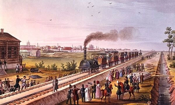 Steam train, Russia, pre-revolutionary