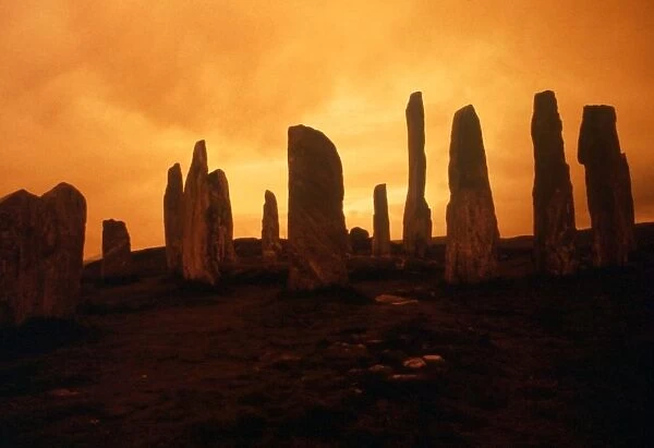 Stone circles - Callanish. The stone circle at Callanish, on the island of Lewis