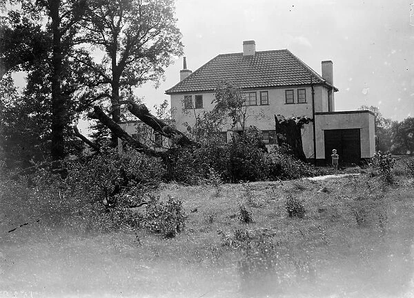 Storm damage, Sidcup. 1935