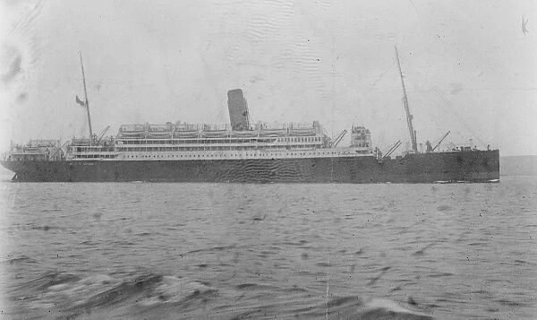 The stranded Liner The Royal Mail Steam Packet Companys liner Almanzora which