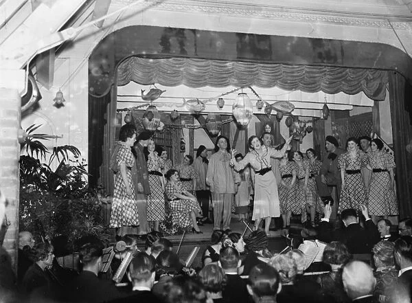 Street singers performing in Chislehurst, Kent. 1936