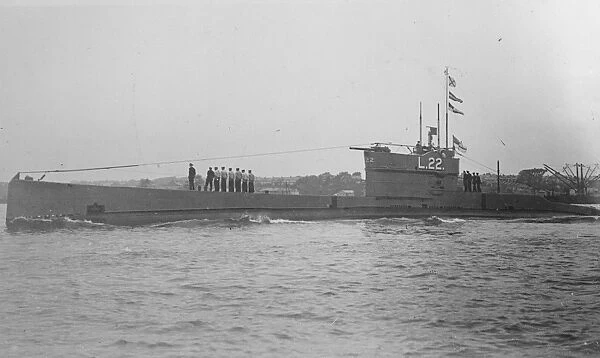 Submarine L22. 1 March 1927