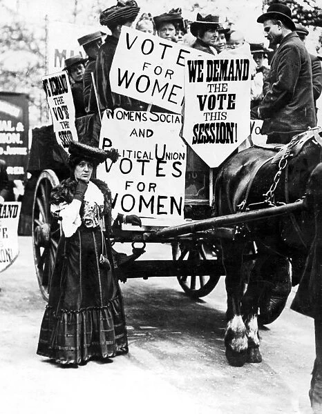 Suffragette demonstration. 21st May 1906