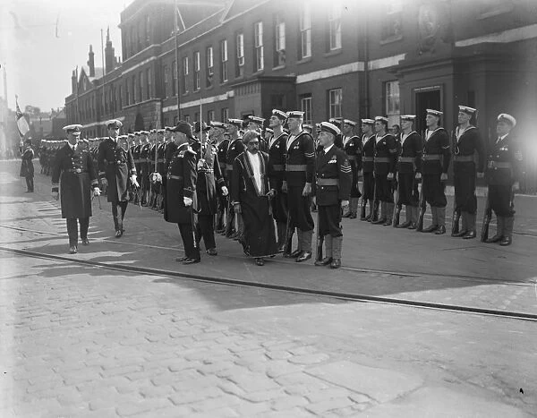 Sultan of Muscat at Portsmouth. 22 September 1928