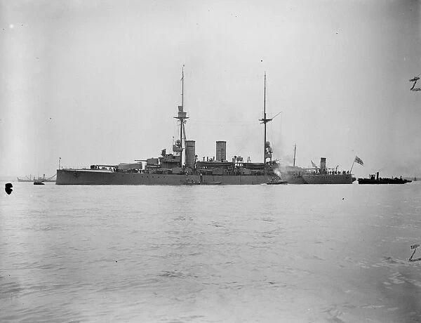 Swedish warships arrive at Sheerness. Sverige ( flagship ). 2 July 1923