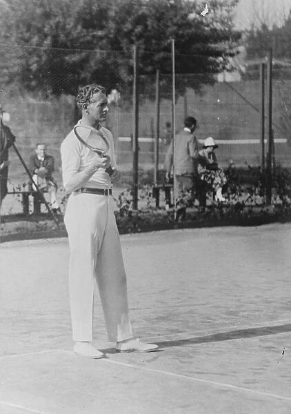 Tennis at Cannes Lord Rocksavage playing tennis at Cannes 6 February 1922