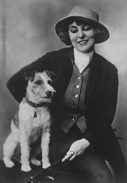 Terrier for Princess Astrid. Miss Ruth Weyer, the notable Swedish dog breeder
